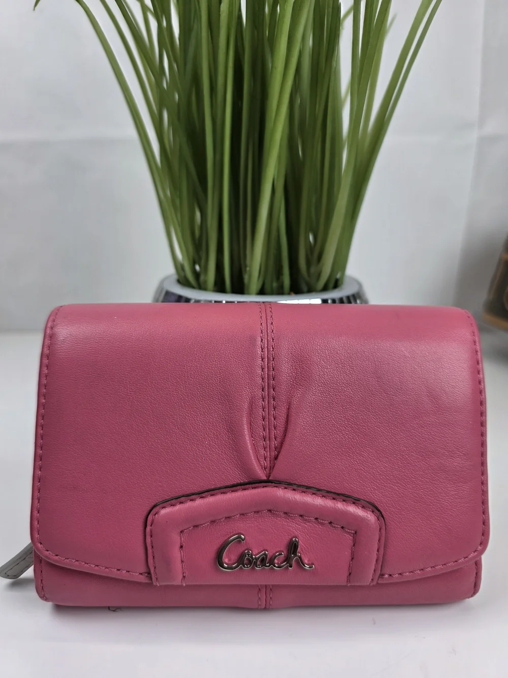 Coach pink leather